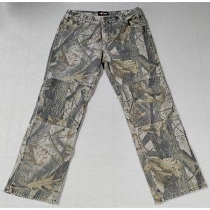 Outfitters Ridge Realtree Hardwoods Camo Hunting Jeans Pants, Mens 38 x 34